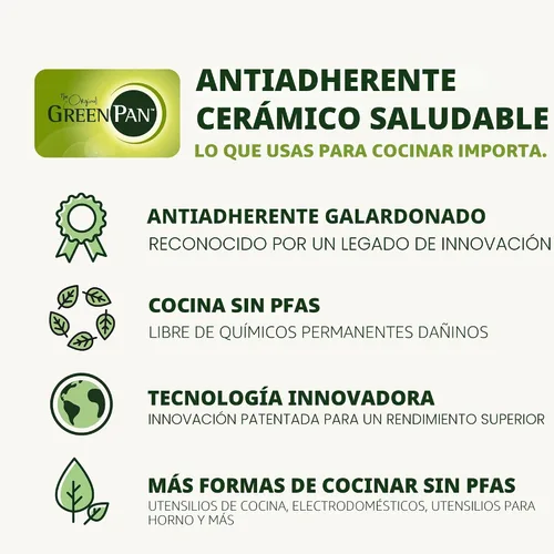 Miniatura 9 de GreenPan Juego de utensilios de cocina Swift antiadherentes de 12 piezas, ollas y sartenes de cerámica sin PFAS con tapas, apto para lavavajillas