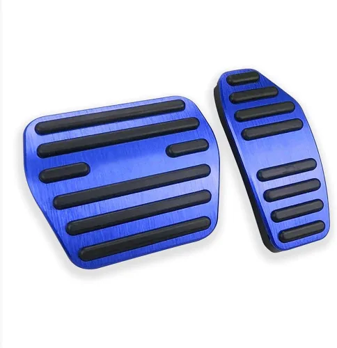 Miniatura 9 de LEXLEY 2 almohadillas antideslizantes de aluminio para pedal de freno de gas, cubiertas de pedal de acelerador sin perforación para Nissan Altima