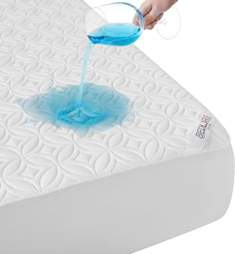 Miniatura 23 de BEDLORE Protector de colchón impermeable, protector de colchón de tamaño individual con bolsillo profundo de 6 a 15 pulgadas de profundidad, suave