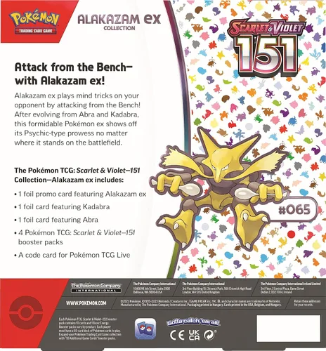 Miniatura 3 de Pokemon TCG Escarlata y Violeta 3.5 Pokemon 151 Alakazam Ex Caja