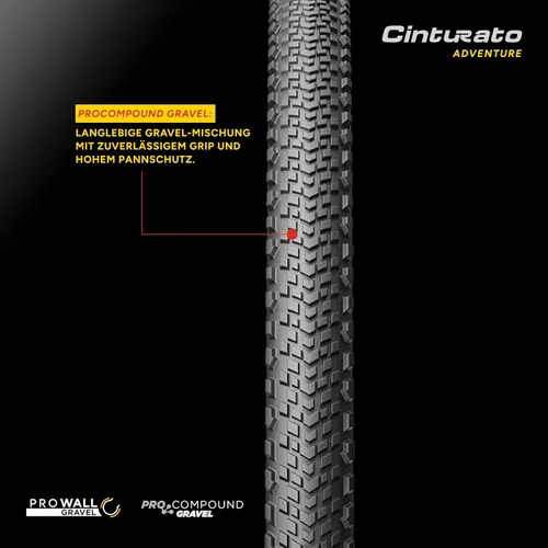 Miniatura 4 de Pirelli P7 Sport 26-622 (700x26c) Neumático para bicicleta de carretera, rendimiento completo, neumático duradero para uso diario