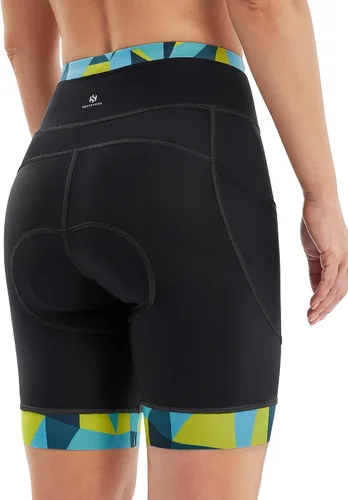 Miniatura 3 de Heathyoga 4D Padded Bike Shorts Women Cycling Shorts with Padding Biker Biking Bicycle Shorts with Pockets for Women