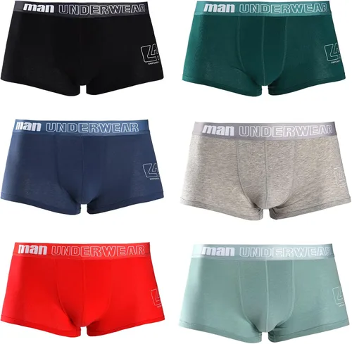 Miniatura 8 de HUOPAOSHUO Ropa interior para hombre transpirable ropa interior de algodón suave paquete múltiple