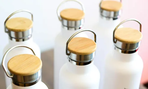 Miniatura 7 de Botella de agua aislada personalizada de 25 oz (25.4 fl oz) de acero inoxidable de alta calidad de doble pared al vacío, botella elemental mejor