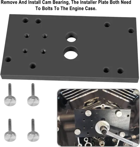Miniatura 5 de Kit de herramientas instalador de cojinetes de agujas de árbol de levas interior M8 y extractor de extracción apto para Harley Davidson Milwaukee