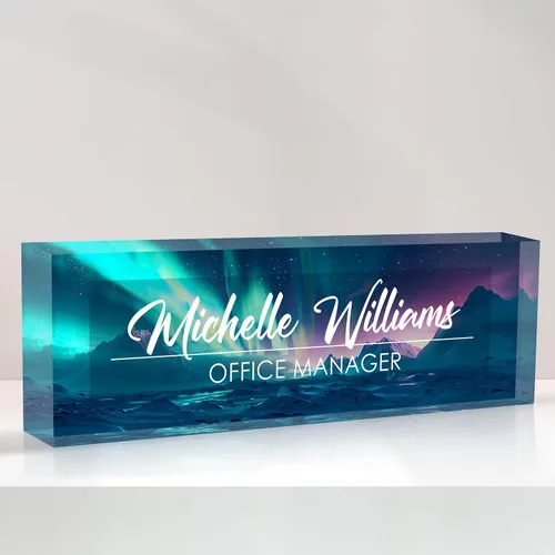 Miniatura 28 de Placa de nombre personalizada para escritorio, placa de nombre de escritorio personalizada, placa de nombre acrílica, accesorios de escritorio