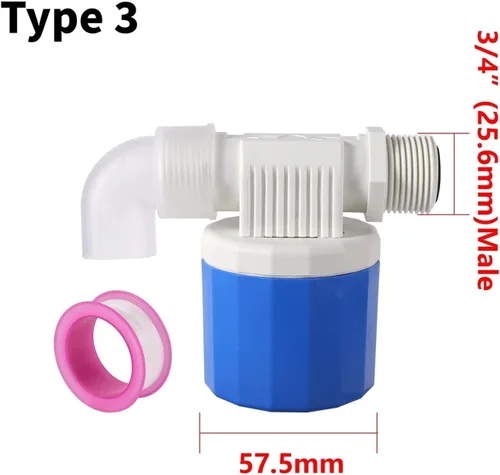 Miniatura 5 de 1PC 1/2" 3/4" Automatic Water Level Control Valve Float Ball Tank Tower Pool Switch Inlet Stop(Type 2)