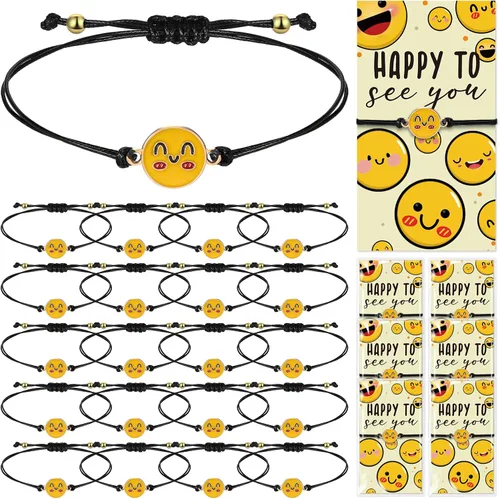 Miniatura 12 de Sasylvia Bonito regalo de agradecimiento para empleados, pulsera inspiradora a granel, pulsera positiva, tarjeta motivacional, regalo para Navidad