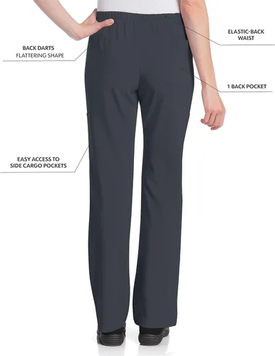 Miniatura 3 de Landau Women's Urbane Performance Tailored Fit Stretch 6-pkt Cargo Scrub Pants 9312