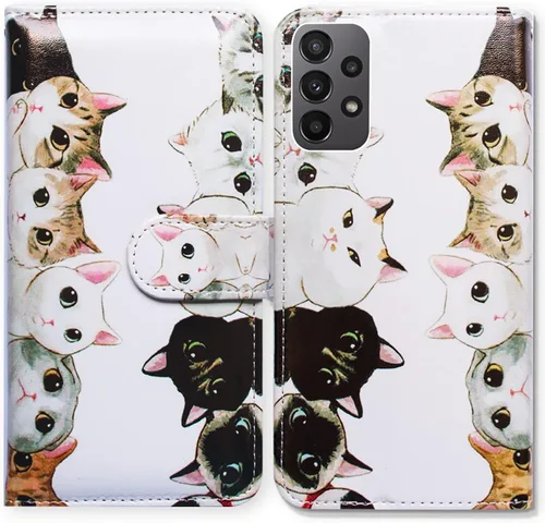 Miniatura 28 de Bcov Funda para Galaxy A23 5G, diseño de pájaro negro y verde con tapa para teléfono con ranura para tarjeta y soporte para Samsung Galaxy A23 5G