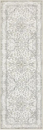 Miniatura 8 de Alfombra de pasillo oriental para baño Lahome, alfombra lavable de 2 x 6 pulgadas color beige para cocina, alfombra antideslizante para pasillo