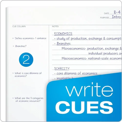 Miniatura 4 de Cuaderno de notas, sistema 11 x 9 pulgadas, blanco, 100 hojas (90223), Blanco 100