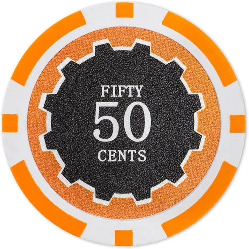 Miniatura 7 de Brybelly Eclipse - Fichas de póquer pesadas de 0.49 oz (0.49 oz), 50 unidades Azul ($10 Dark Blue)