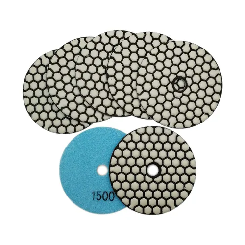 Miniatura 12 de SHDIATOOL Almohadillas de pulido de diamante seco de 4 pulgadas, grano 50, almohadillas de lijado de diamante, almohadillas de pulido para granito