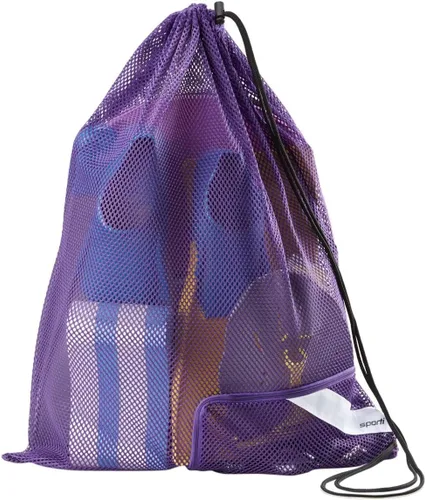 Miniatura 16 de Bolsas de Equipo de Natación Sporti, Mochila de Cordón de Malla, Bolsa de Natación para Nadadores, Mochila de Malla para la Playa Verde
