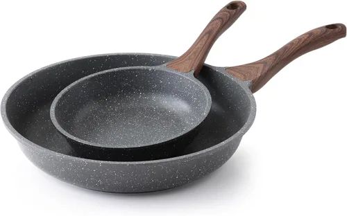 Miniatura 11 de SENSARTE Sartenes antiadherentes con revestimiento de granito suizo, sartenes para tortilla, juego de ollas de cocina saludables para chef, libres