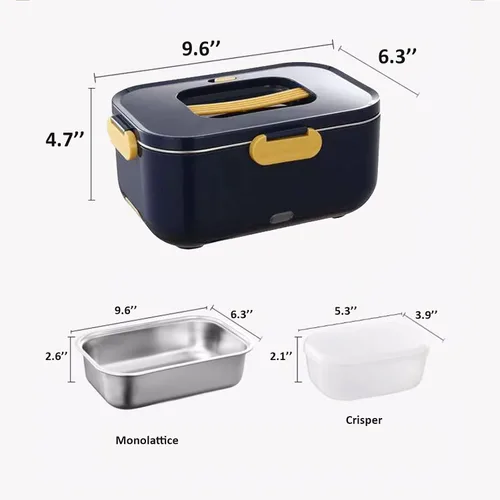 Miniatura 2 de Lonchera eléctrica 3 en 1 para adultos, calentador de alimentos portátil para automóviles, fiambreras eléctricas para adultos, automóviles