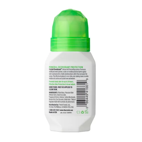 Miniatura 5 de Crystal- Desodorante mineral Roll-On manzanilla y té verde, jazmín vainilla, paquete de de 4