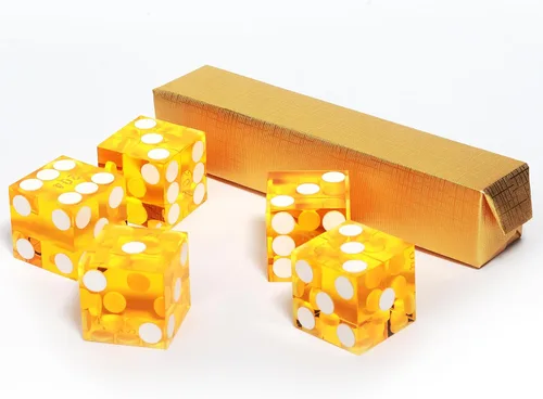 Miniatura 15 de GSE Games & Sports Expert Juego de dados de casino de grado AAA de 0.748 in estilo Pro Vegas, juego de 5 dados con bordes afilados y números