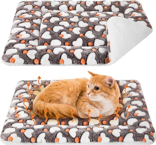 Miniatura 14 de VitalCozy Paquete de 2 tapetes autocalentables para gatos, almohadilla autocalentable, reversible, lavable a máquina, refleja el calor corporal
