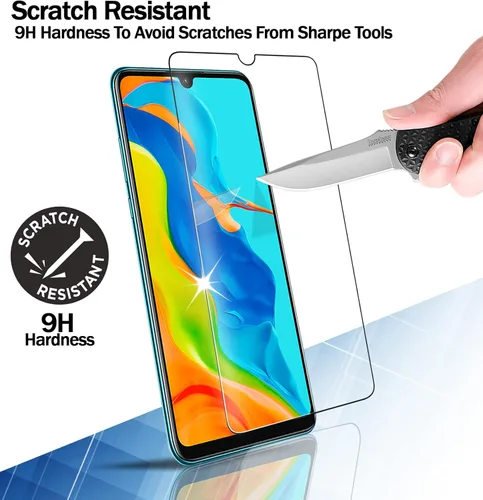 Miniatura 3 de RKINC Protector de pantalla [paquete de 4] para Samsung Galaxy A12 / Galaxy A02S / A12 Nacho, protector de pantalla de vidrio templado, 0.013 in