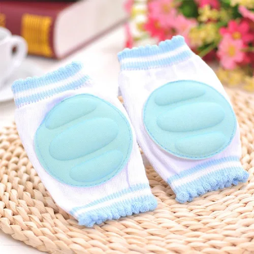 Miniatura 7 de 3 pares de rodilleras para gatear Protector de seguridad ajustable transpirable impermeable, rodilleras elásticas para bebés, niños pequeños