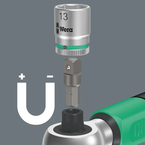 Miniatura 8 de Wera 05075832001 Safe-Torque A 2 Juego 1, Juego de llaves dinamométricas, 1/4" hexagonal, 2-12 Nm, 23 piezas, negro verde