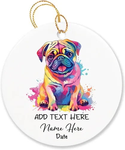 Miniatura 8 de Adorno personalizado de Chow Chow Chow de Navidad 2025, regalo de adorno de árbol de Navidad para amantes de los perros, adorno único de Navidad