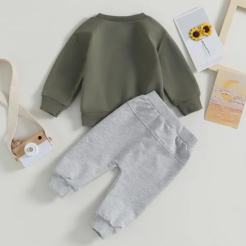 Miniatura 3 de Conjunto de sudadera de manga larga para bebé, ropa de otoño e invierno
