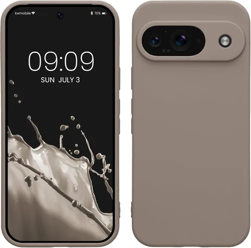 Miniatura 66 de kwmobile Funda compatible con Google Pixel 9 Pro - Funda protectora delgada de TPU para teléfono - Acabado mate suave - Negro mate