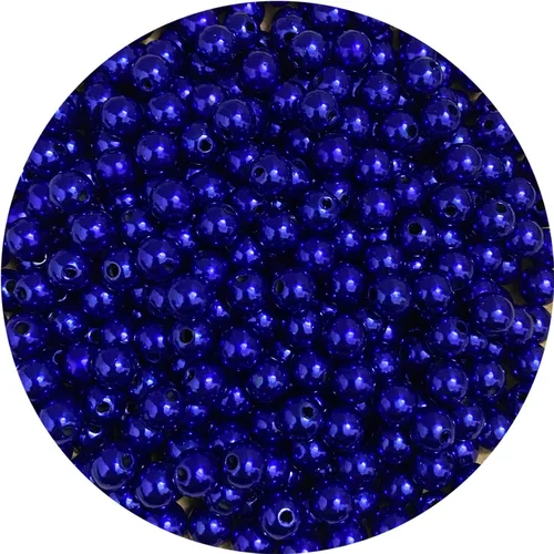 Miniatura 19 de 400 cuentas de perlas de satén de 0.315 pulgadas (0.315 in) redondas sueltas de plástico para hacer joyas, aretes, pulseras, collares, llaveros