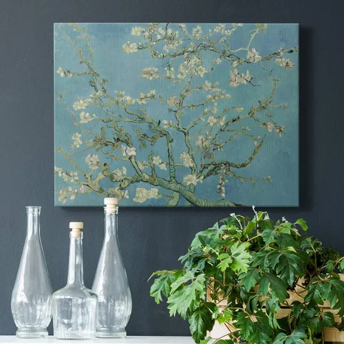 Miniatura 3 de Renditions Gallery Vincent Van Gogh Impreso Flores de almendra, famosa reproducción de pintura, lienzo de alta calidad envuelto en galería, listo