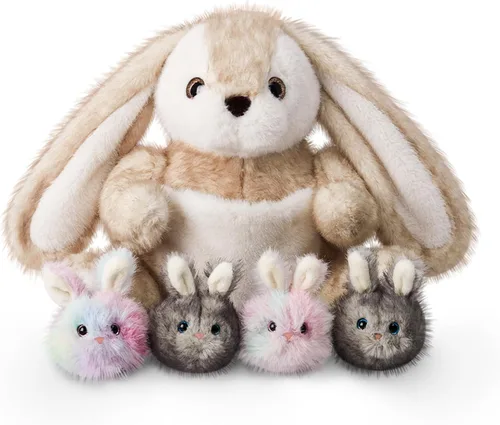 Miniatura 14 de Niuniu Daddy Peluche de ajolote rosa de 20 pulgadas, luminoso, realista, lindo peluche para niñas y niños, regalos de cumpleaños que brillan