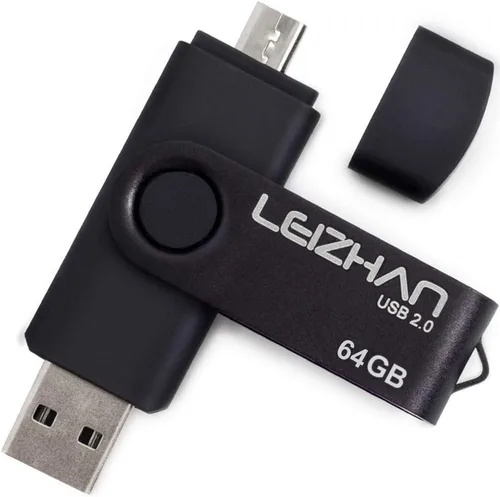 Miniatura 6 de 32 GB OTG USB Flash Drive 64 gb128gb Pendrive de metal para teléfono inteligente Android Micro USB Pen Drive USB 2.0 para Samsung, Huawei, Púrpura