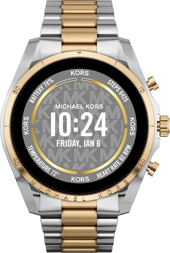 Michael Kors - Reloj inteligente con pantalla táctil Gen 6 con altavoz frecuencia cardíaca oxígeno en la sangre GPS pagos sin contacto y
