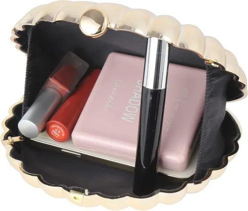 Miniatura 4 de Mini bolso de mano de noche de concha marina para mujer, correa de cadena, bolso cruzado