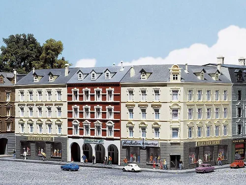 Miniatura 3 de Faller 232266 Kit de construcción de hileras de casas de pueblo en escala N