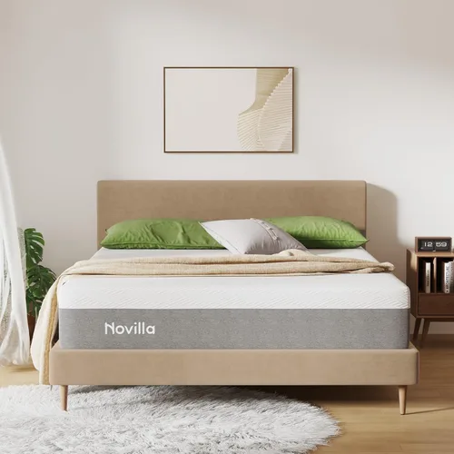 Miniatura 17 de Novilla Colchón King, Colchón de Espuma Viscoelástica King de 14 Pulgadas en una Caja para Soporte, Alivio de Presión y Comodidad Suave, Bliss