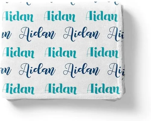 Mantas con nombre personalizadas para bebés, niños y adultos. Manta con nombre personalizado del nombre del bebé. Manta con nombre personalizada