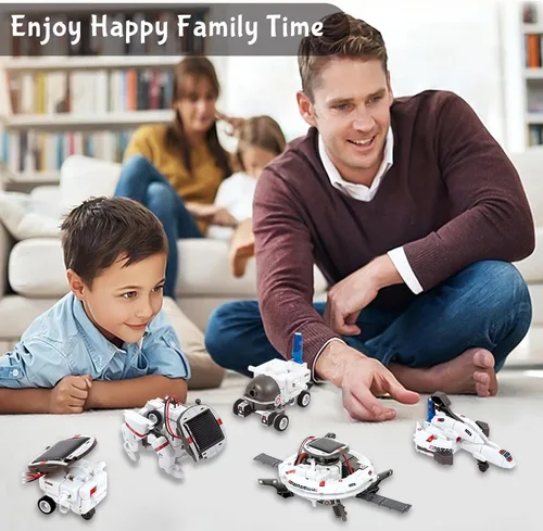 Miniatura 3 de 6-in-1 Solar Robot Building Kit for Boys Aged 8-13, Educational Robotic Toys for Kids, Science Kits STEM Toys Birthday Gifts for 8 9 10 11 12 Years