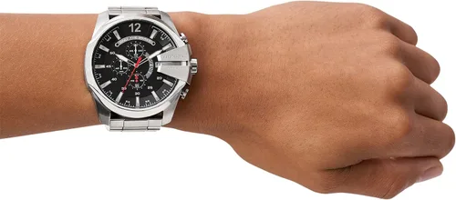Miniatura 4 de Diesel Mega Chief - Reloj de cuarzo con cronógrafo de acero inoxidable para hombre