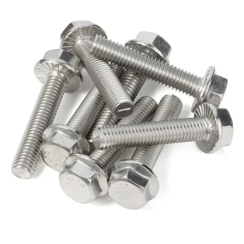 Miniatura 8 de Tornillos hexagonales con brida M10-0.059 x 1.181 in Brida Tornillos hexagonales, acero inoxidable 18-8 (304), acabado liso, DIN 6921, 5 PCS