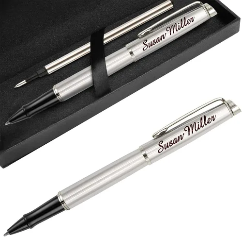 Miniatura 8 de Bolígrafos personalizados, bolígrafo grabado para hombres, bolígrafos de tinta de gel personalizados, bolígrafo de escritura regalo para graduación