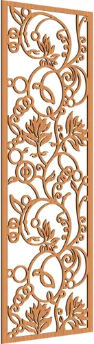 Miniatura 122 de 9 3/8"W x 24 3/8"H x 1/4"T Caspio Decorativos Paneles De Pared De Madera De Calado, Roble Rojo rojo (Red Oak)