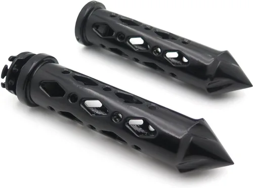 Miniatura 3 de TRHB121-22- Barras cromadas ahuecadas de 1" con agarre de espiga CNC compatibles con manillares Kawasak Sport Bikes