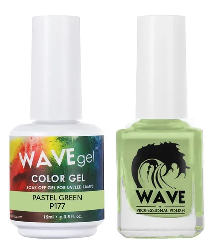 Miniatura 127 de WAVEGEL - Juego dúo de gel y esmalte de uñas a juego - Colección Simplicity - #P109 Blizzard I 0.5 onzas