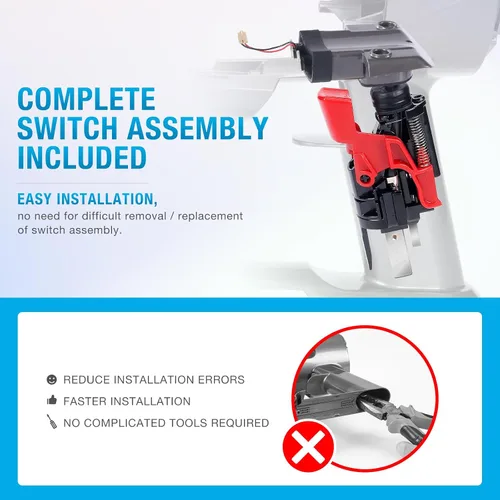 Miniatura 5 de Reemplazo de cuerpo principal compatible con aspiradora Dyson V11 SV15 V15 SV22, reemplazo de conjunto de interruptor de gatillo integrado, carcasa