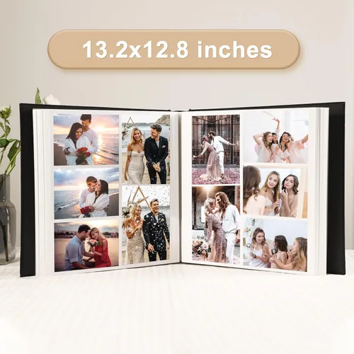 Miniatura 6 de Álbum de Fotos con Páginas Autoadhesivas, Álbum de Recortes, Álbumes de Fotos Magnéticos con Páginas Adhesivas para Fotos de 4 x 6, 5 x 7, 8 x 10