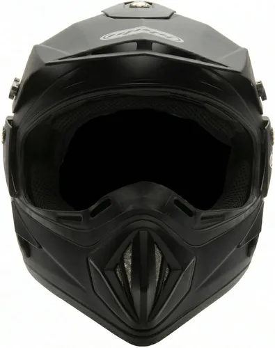 Miniatura 4 de MMG Casco todoterreno para motocicleta para adultos, DOT – MX ATV Dirt Bike Motocross UTV – con gafas Negro mate