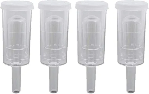 Cerradura de aire casera simple de 4 piezas con tapa de fermentación de cerveza Fabricación de vino Twin Bubble Grommet Airlocks